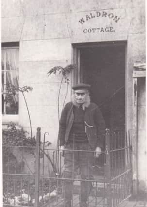 George Fish, father of eight, at Waldron Cottage in Small Dole Street