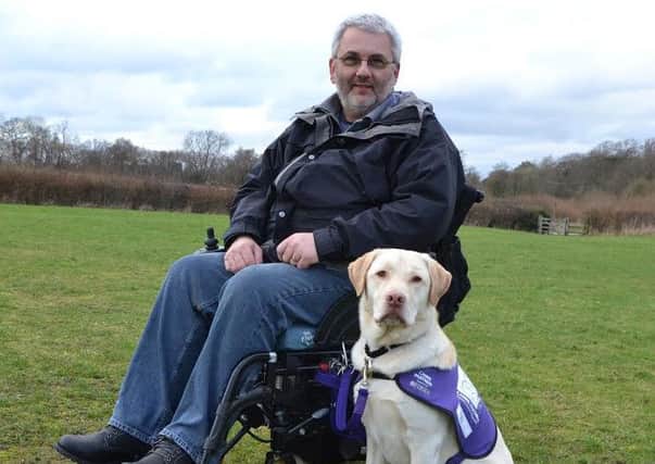Martin Smailes and Keith the labrador were partnered in 2014