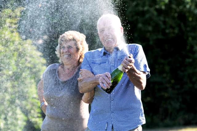 Lottery winners Nadine and Malcolm Waites, from Billingshurst