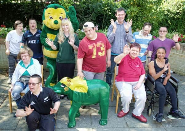 Horsham Football Club teams up with the Strawford Centre with decorate it entry to the Rotary Club's Elephantastic fundraiser - picture submitted