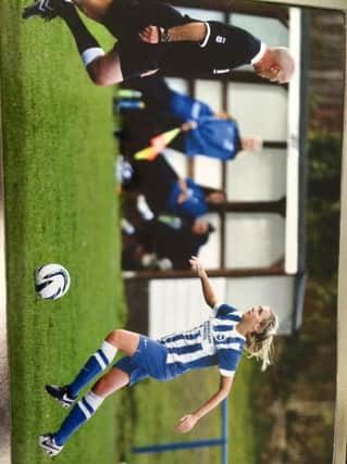 Chloe Lelliott in action for Brighton & Hove Albion womens development squad