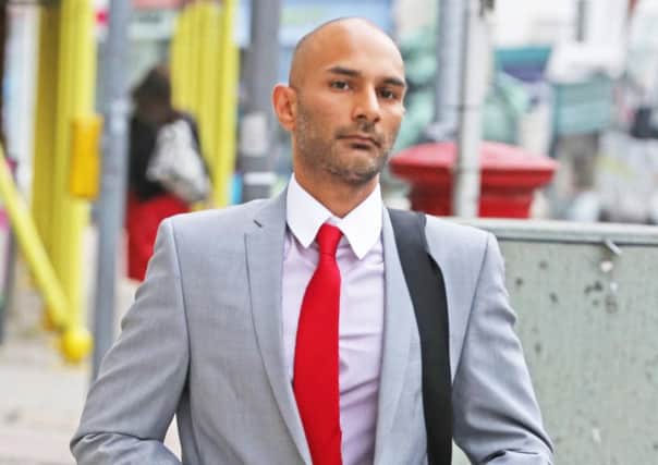 Minesh Parbat, 36, lost control of BMW and crashed into fence, court heard His girlfriend Lisa Watling, 28, died day of crash in Crawley, West Sussex Parbat is currently on trial accused of causing death by dangerous driving  TAKEN ON 16-7-15