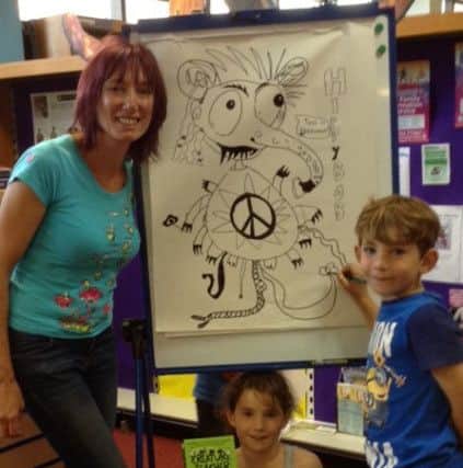 Author Sam Watkins invites children to create an image of a creature from their own imagination