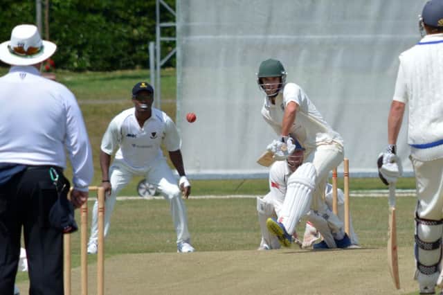 Callum Guest on his way to an unbeaten century for Bexhill against Horsham. Picture by Stephen Curtis (SUS-150719-120437002)