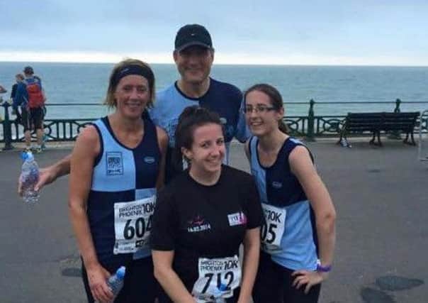 John, Marie, Emma and Claire at the Phoenix 10k
