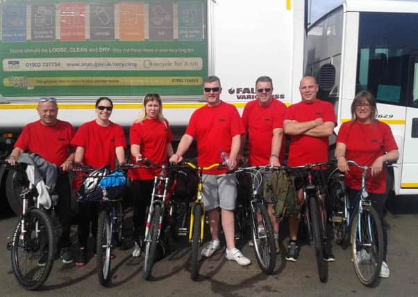 The Biffa Municipal team and their bicycles