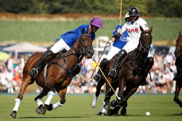 Action from a full-blooded Gold Cup final / Picture by Clive Bennett - www.polopictures.co.uk