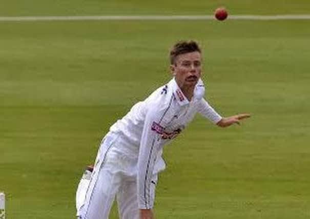Mason Crane in action for Hampshire