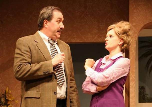 Paul Simmonds and Serena Bravery as Basil and Sybil. Picture by Joy Andrews