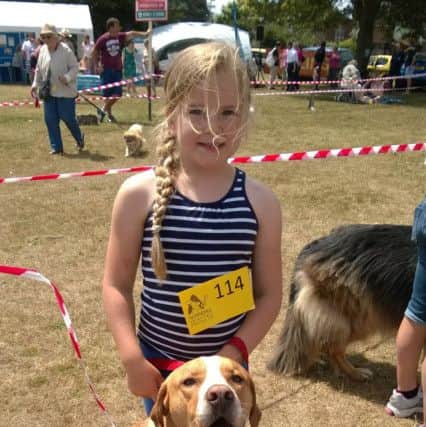 Cosmo with his handler, Isobel Newnham, who won Best Rescue