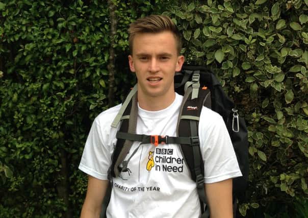Will Garrett, of Ashington, who is taking on the Peaks for Pudsey Challenge with his Llyods banking Group colleagues. He will trek up 24 peaks in 24 hours - picture submitted