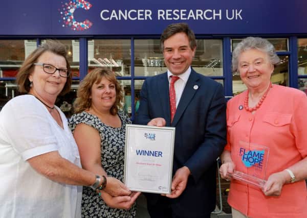 Jeremy Quin MP supports Cancer Research UK SUS-150814-143557001
