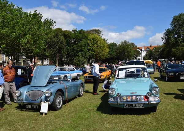 Classic cars on display in Steyne Gardens