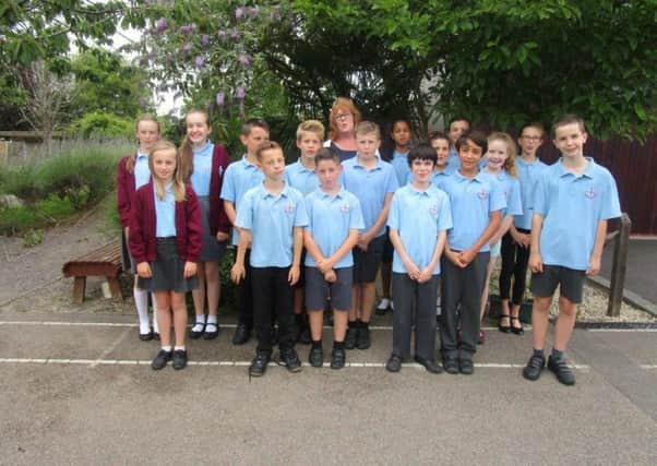 St Robert Southwell catholic Primary School celebrate inspection SUS-150727-123853001