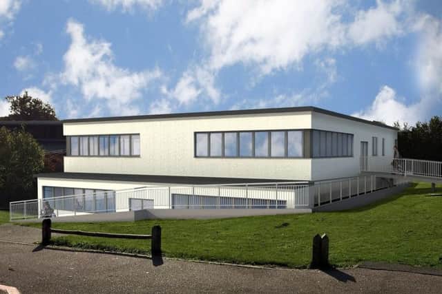 Artist's impression showing the new buildings at Tanbridge House School in Horsham