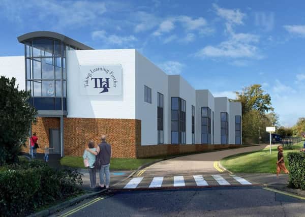 Artist's impression showing the new buildings at Tanbridge House School in Horsham