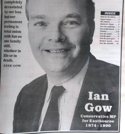 Ian Gow. July 1990 SUS-150728-110701001