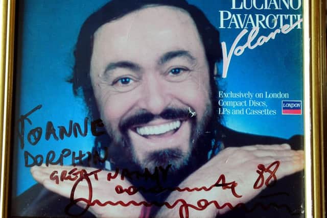 Anne was given a signed photograph from Pavarotti while tending to the children of some of the singer's friends in Italy
