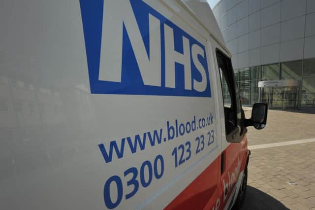 NHS Blood and Transplant van