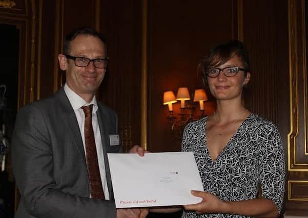 Tabea Rude received her award for the best conservation restoration project