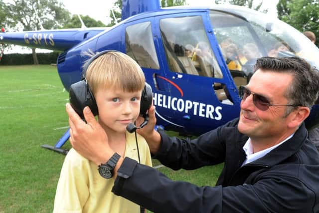 Schoolchildren at Chidham Primary School were delighted to be visited by a helicopter