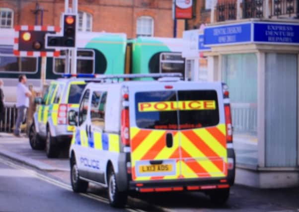 Emergency services at West Worthing railway station SUS-150730-164040001