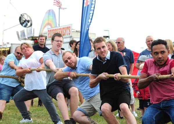 One of the tug o'wars in 2014. Picture by Kate Shemilt