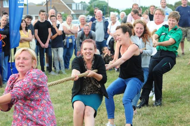 One of the tug o'wars in 2014. Picture by Kate Shemilt