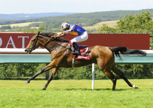 Legatissimo runs on to win the Qatar Nassau Stakes / Picture by Malcolm Wells