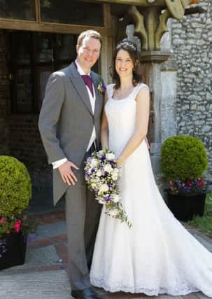 Neill and Catherine Barston at St Thomas a Becket Church, Pagham PICTURE: MATTHEW WALKER