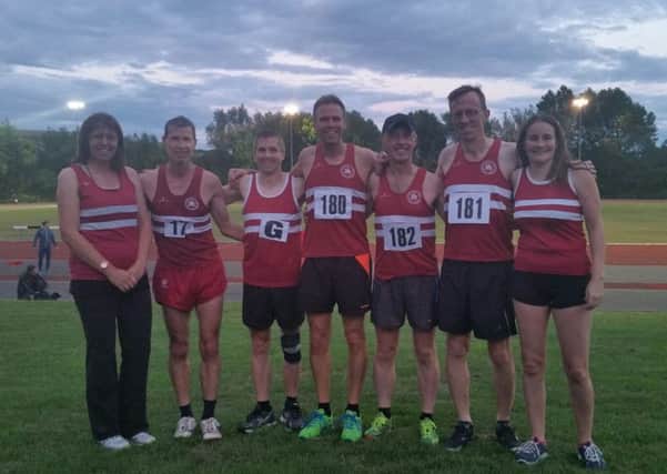 Linda Tullett, Paul Cousins, Julian Boyer, Barry Tullett, Carl Bicknell, Tim Hicks and Helen Diack put on a strong showing in the Sussex Veterans League.