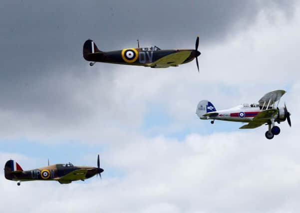 S35852H14 The Early War Formation at Shoreham Airshow 2014
