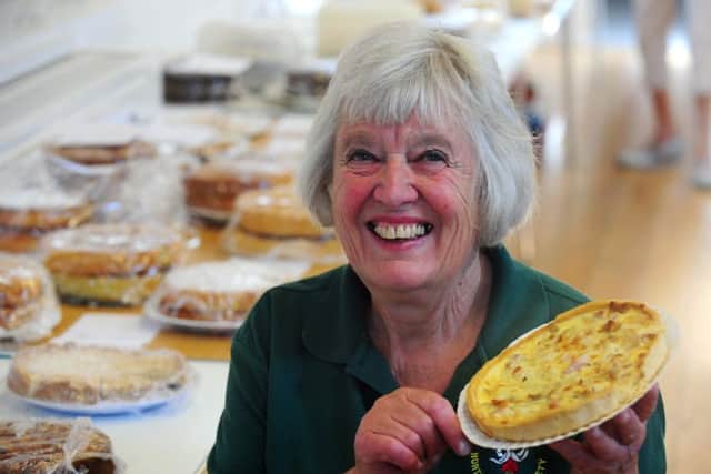 Joan Crane with her prize-winning quiche ks150034-4