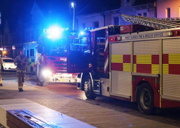 Arson attack in Bognor Regis. Picture by Eddie Mitchell