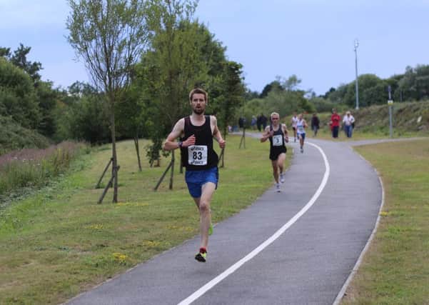 Peter Concannon and James Baker lead at Lakeside / Picture by David Brawn