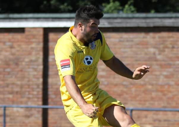 Sam Cole scored the first two goals in Hastings United's 3-1 win away to Sittingbourne. Picture courtesy Scott White