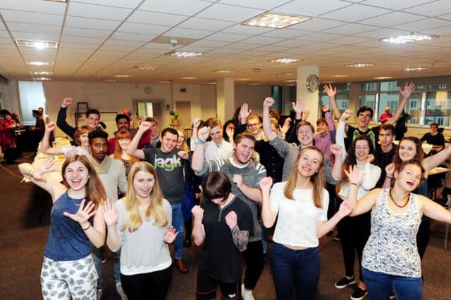 Worthing college students celebrate their A-Level results