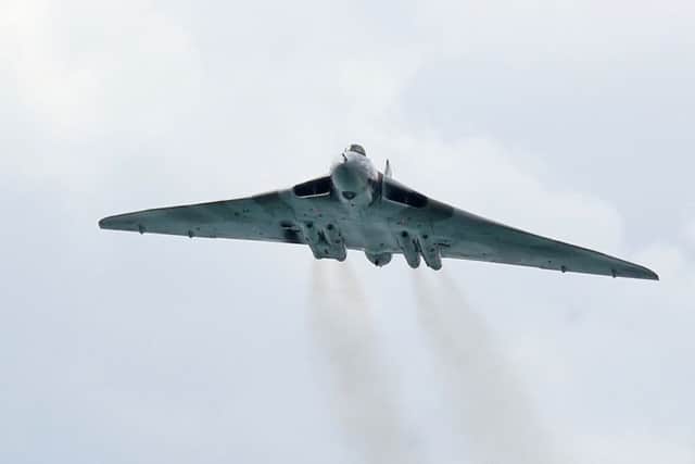 The Vulcan bomber made a fly-past.