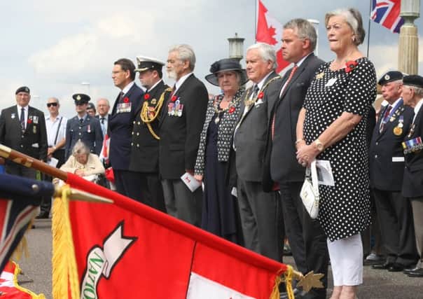 Memorial service for Canadian servicemen stationed in Worthing during the two World Wars  dm154587a