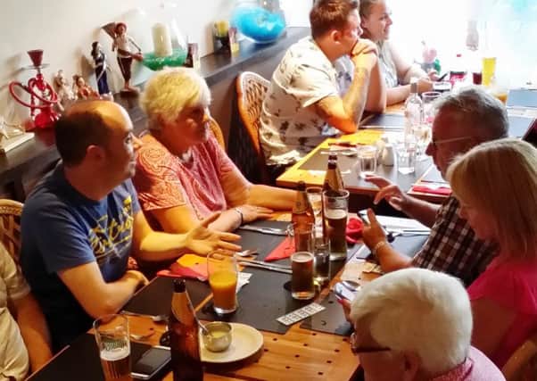 The fundraising curry night at The Touch of Spice in Downlands Parade, Worthing