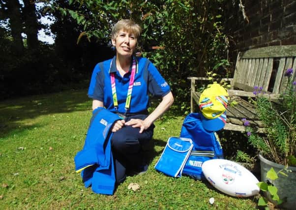 June Hart has been chosen as a volunteer to help at the Rugby World Cup in September