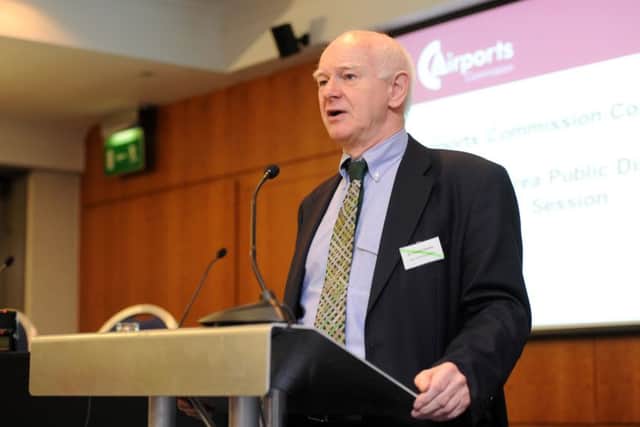 Sir Howard Davies, speaking at Crawley in 2014 as the Airports Commission gathered evidence before its report recommending expansion at Heatrhow