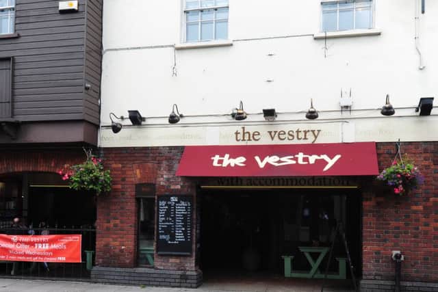 The Vestry bar and hotel, in Southgate, Chichester