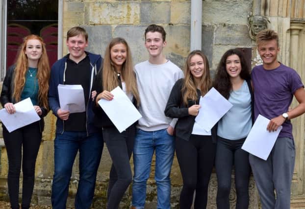 GCSE results day at Battle Abbey School SUS-150820-104928001