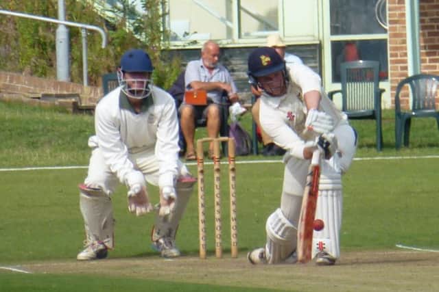 Jake Woolley batting for Hastings Priory against Ifield last weekend. Picture by Simon Newstead (SUS-150816-132830002)