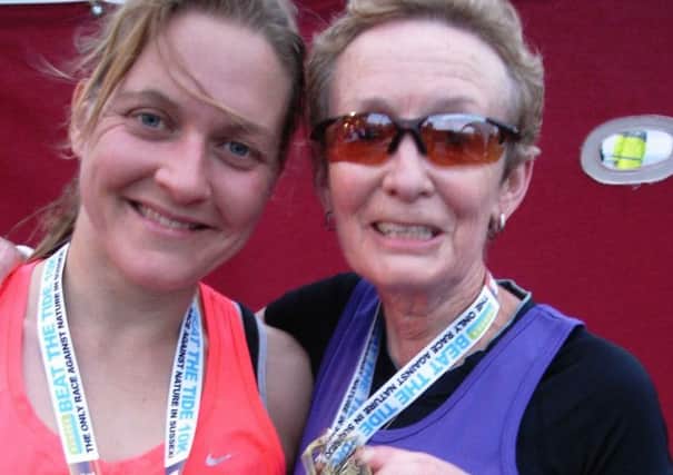 Kat Barrett and Marion Hemsworth at the Beat the Tide 10km