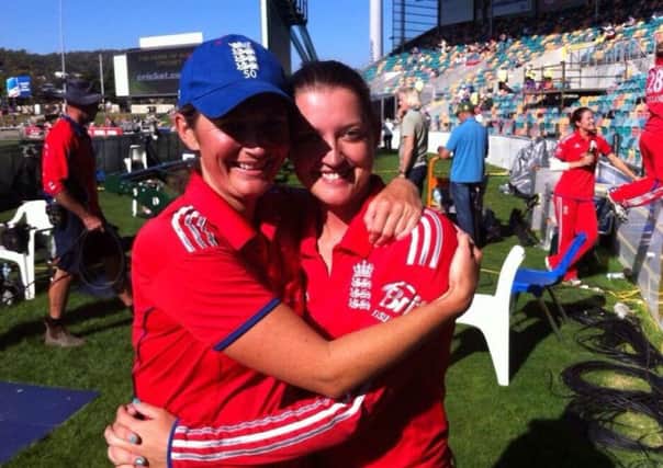 Charlotte Edwards and Sarah Taylor. Picture courtesy of the ECB ENGSUS00120140129162613