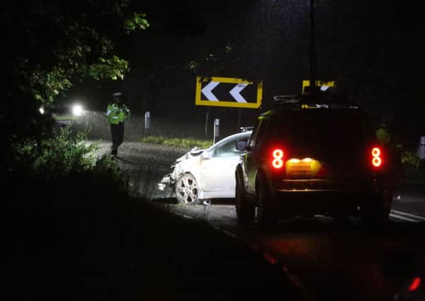 A 20-year-old man has died and another driver is in hospital following the collision