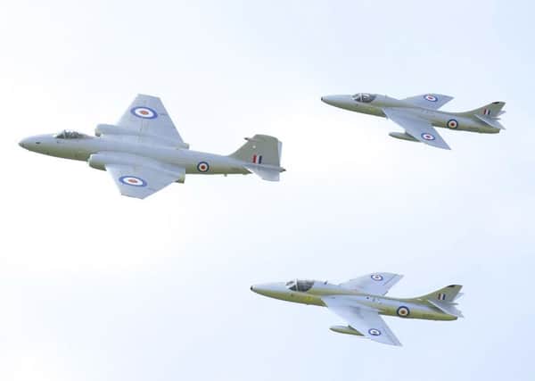 Vintage planes taking part in last year's air display at Goodwood Revival. Picture: Malcolm Wells