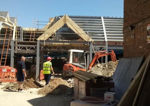 Building work at TK Maxx in Chichester